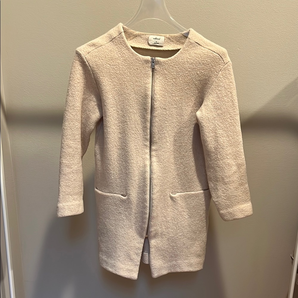 Aritzia Wilfred Soft Cream Jacket